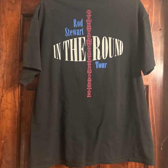 Tultex Black Short Sleeve Tee with Vintage Graphic - Picture 2 of 3